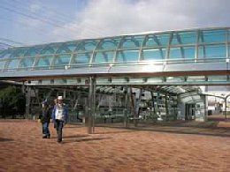 駅東口ロータリーの写真