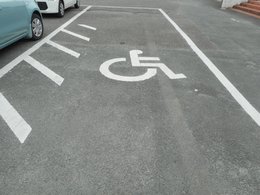 車いす駐車場の写真