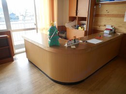 受付カウンターの写真