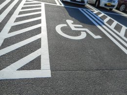 車いす駐車場の写真