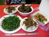 士林夜市での夜食